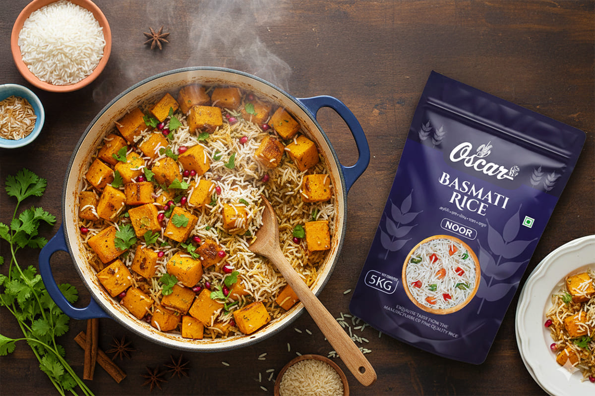 One-Pot Wonder: Our Butternut Squash Pilaf with Premium Quality Basmati Rice