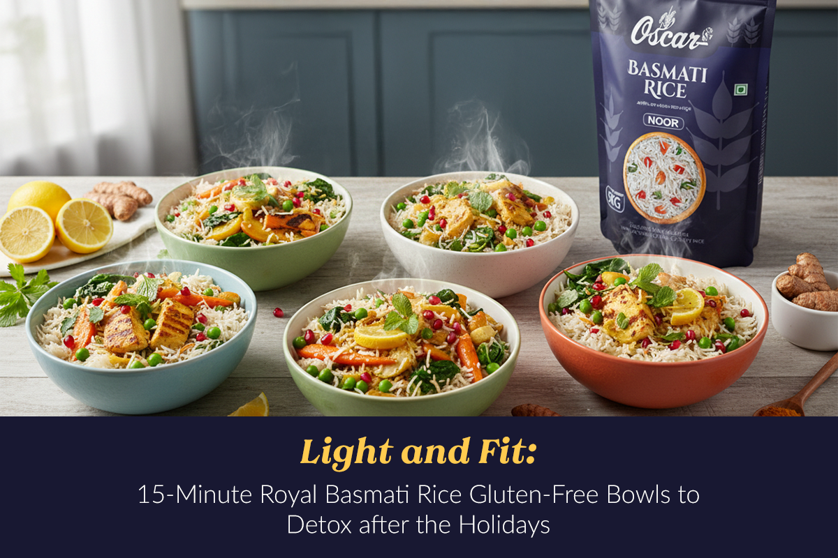 Light & Fit: 15-Minute Royal Basmati Rice Gluten-Free Bowls to Detox after the Holidays