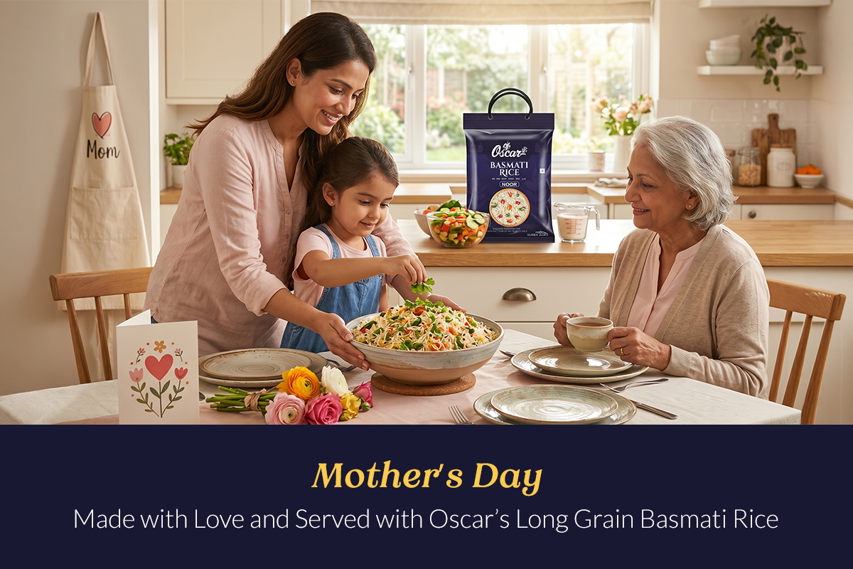Mother’s Day: Made with Love and Served with Oscar’s Long Grain Basmati Rice